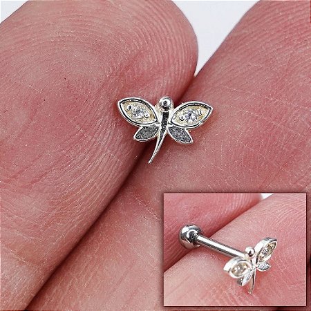 MICROBELL RETO PRATA 925 BORBOLETA