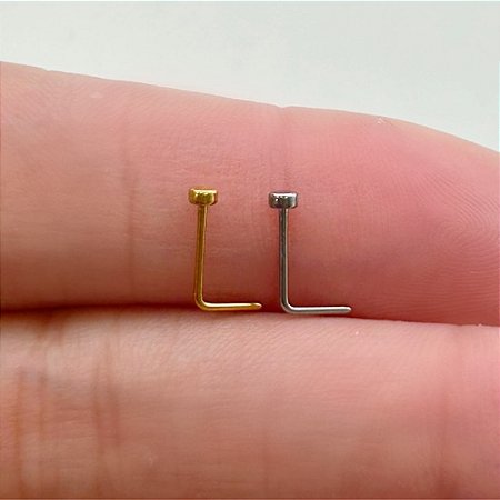 NOSTRIL TITÂNIO EM L LISO