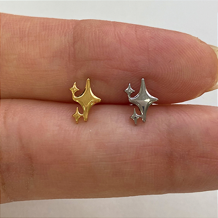 LABRET TITÂNIO SHINE STARS