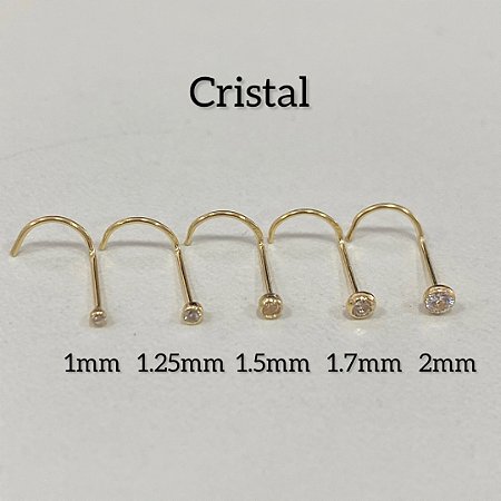 NOSTRIL OURO 18K MICRO ZIRCÔNIA