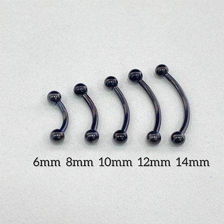 MICROBELL CURVO TITÂNIO PVD PRETO