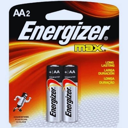 Pilha Alcalina Energizer Max Aa - Pequena - 2 Pilhas