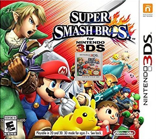 SUPER SMASH BROS 3DS S/CX SEMINOVO