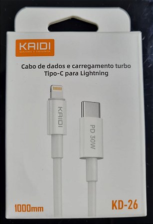 Cabo de dados e carregamento tipo-c p iPhone KD-26 KD-27