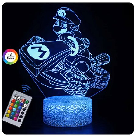 Super Mario Kart Cartoon LED Night Lamp