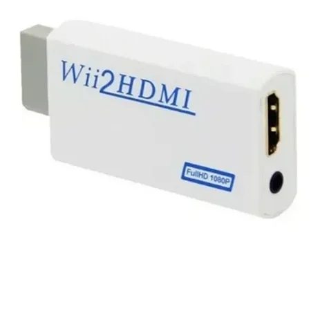 Adaptador Conversor Áudio Vídeo Nintendo Wii Para Cabo Hdmi