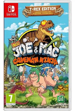 New Joe & Mac Caveman Ninja T-Rex Edition Nintendo Switch