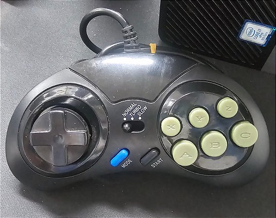 Controle Mega Drive Genesis 6 botões Seminovo