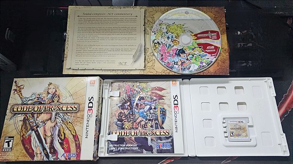 Code Of Princess Limited Edition Com Cd Musicas E Artbook 3Ds Seminovo