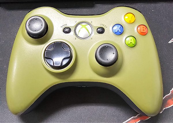 Controle Microsoft Xbox 360 Halo 3 Seminovo