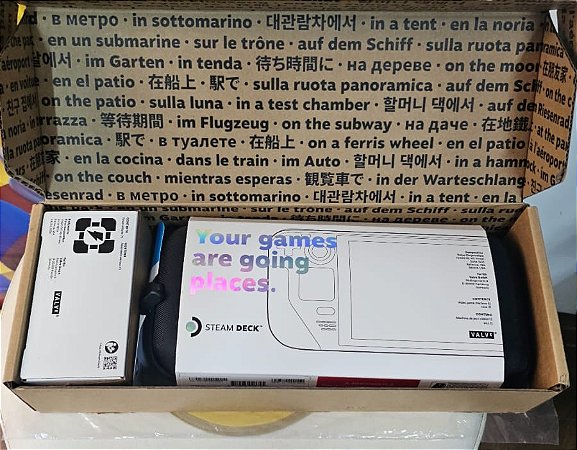 Console Steam Deck Valve SSD 1TB Micro SD 512Gb Seminovo