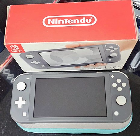 Console Nintendo Switch Lite Cinza Seminovo