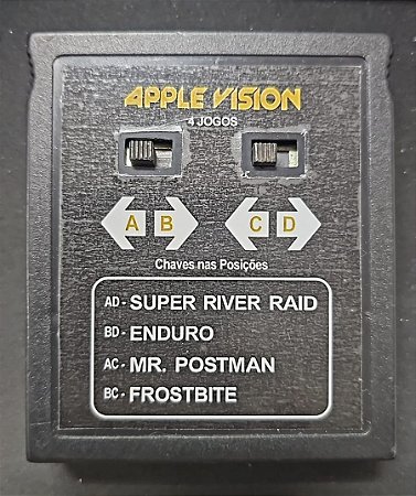 4x1 Apple Vision S River Raid Atari Seminovo