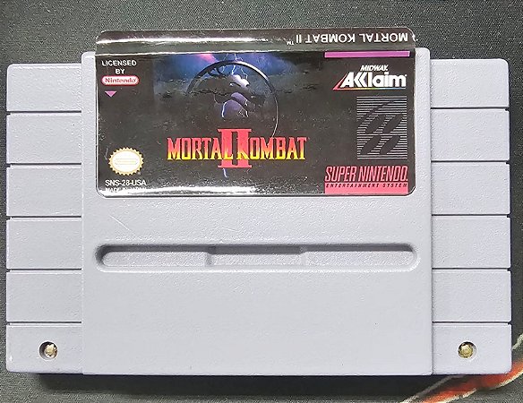 Mortal Kombat II Super Nintendo Seminovo
