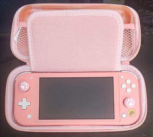 Console Nintendo Switch Lite Rosa Desbloq Seminovo