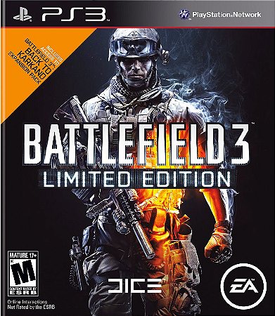 BATTLEFIELD 3 LIMITED EDITION PS3 SEMINOVO