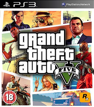 Jogo Grand Theft Auto V(GTA 5) Novo Para Playstation 3 - Loja de