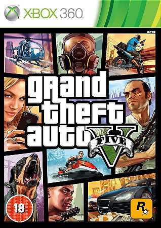 GRAND THEFT AUTO V GTA XBOX 360 SEMINOVO
