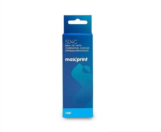 Refil de Tinta Maxprint compatível Epson Ciano T504220