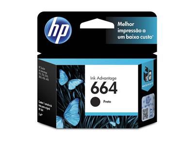 Cartucho Original Hp 664 Preto F6v29ab