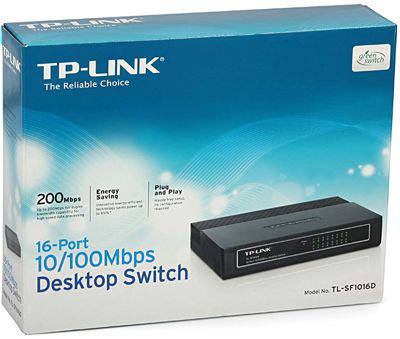Switch TP-Link 10/100 16 Portas Desktop TL-SF1016D