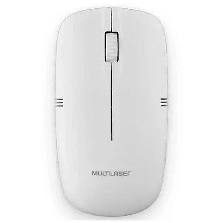 Mouse Sem Fio Multilaser 2.4ghz Branco Usb MO286