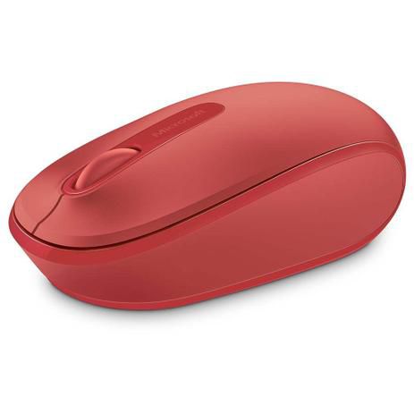 Mouse sem fio mobile usb vermelho microsoft  u7z00038