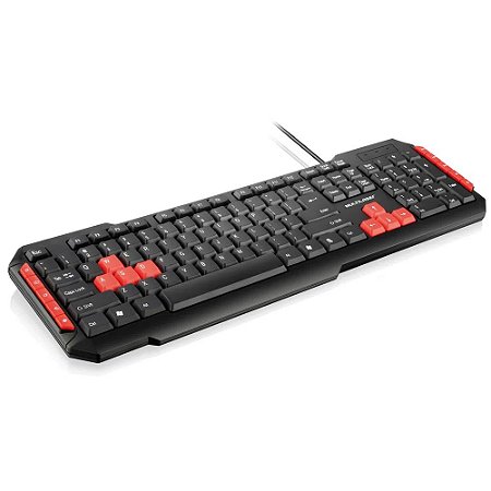 Teclado Multimidia Gamer Red Keys Usb Multilaser TC160