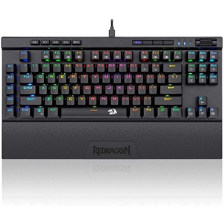 Teclado mecanico gamer redragon magic-wand pro rgb