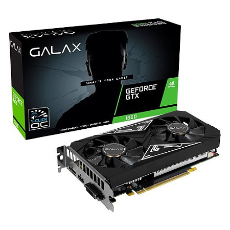 Placa De Video Gtx1650 4gb Ex 1click Oc G6 128b Galax