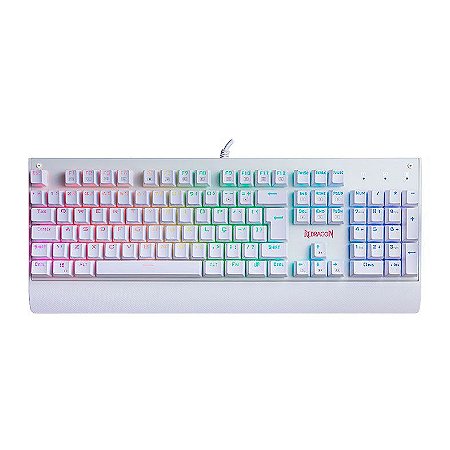 Teclado Mecanico Kala Rgb Branco Switch Azul