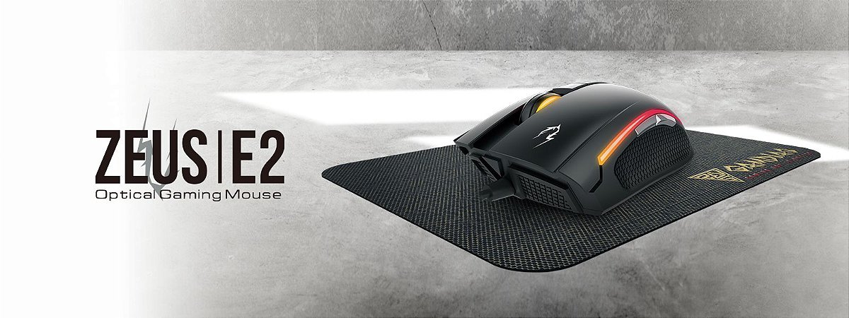 Kit Gamer Mouse e Mousepad Zeus E2