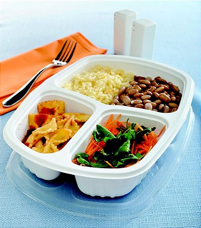 Embalagem Plástica com 3 Divisórias 1150ml G330 - Embalagens, Limpeza e  Alimentos - WHB Descartáveis