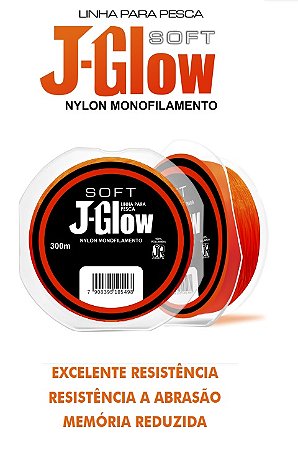 Linha J-glow Soft Jr Pesca Monofilamento Rolo 300m
