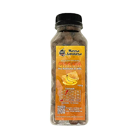 Ração Chama Na Banana e Mel Furadinha 125g Acquamil Blindada Massa Japonesa