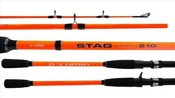 Vara Stag 50lbs 2 Partes P/ Carretilha 2,10m a 2,70m Deyu