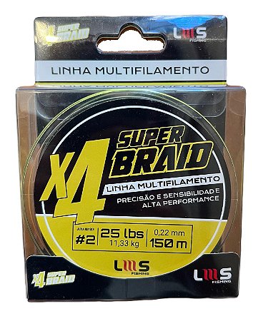 Linha Multifilamento 4x Super Braid Lumis Com 150m