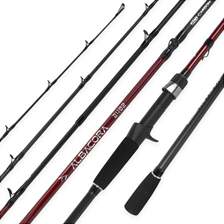 Vara Albacora Red 2,40m 50lbs 2 Partes Pra Carretilha Albatroz