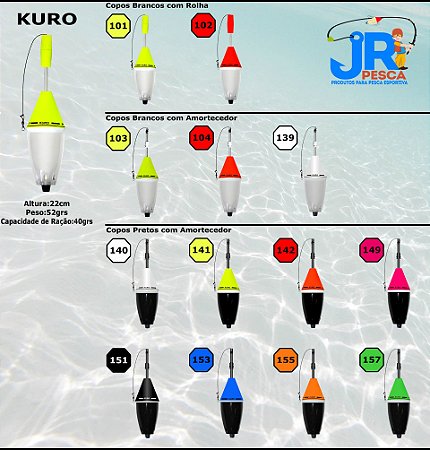 Boia Cevadeira Kuro 52g Jr Pesca