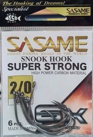 ANZOL SASAME - SNOOK HOOK SUPER STRONG 6X N.2/0 C/6