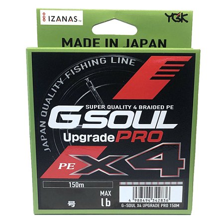 LINHA MULTIFILAMENTO YGK G-SOUL UPGRADE PRO X4 150m