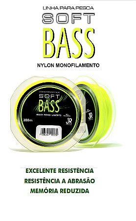 Linha Soft Bass Jr Pesca Rolo 300m Monofilamento