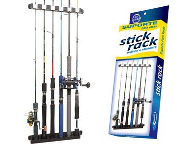 SUPORTE DE PAREDE STICK RACK P/ 6 VARAS