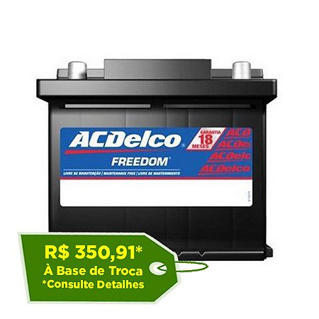 Bateria ACDelco 40Ah - ADR40FD - Reis Baterias - Bateria de Carro - Reis  Baterias: Pague em 10X SEM JUROS