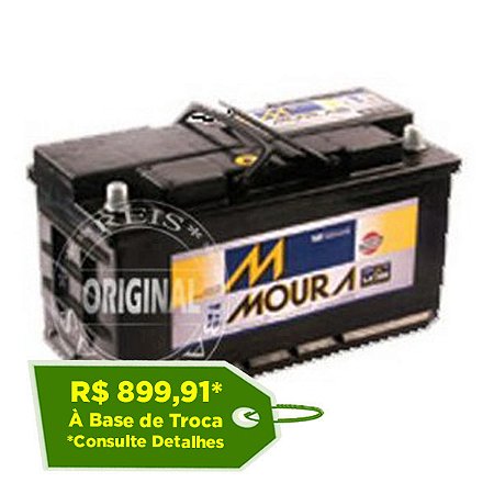 Bateria Moura 100Ah – M100QD ( Cx Baixa ) – Original de Montadora