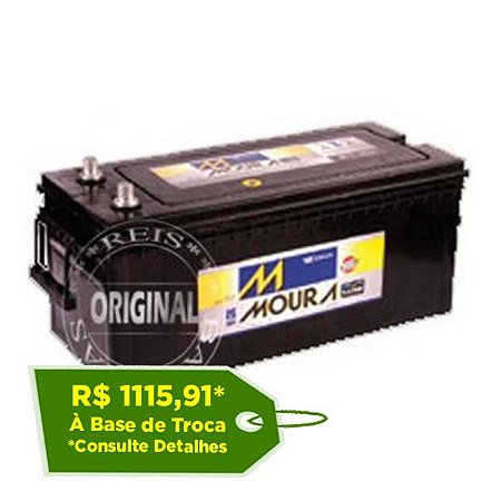 Bateria Moura 180Ah LOG Diesel – M180BD – Original de Montadora