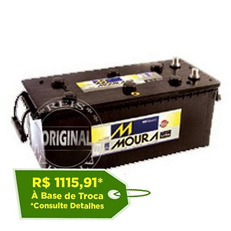 Bateria Moura 180Ah LOG Diesel – M180BE ( Polo Invertido ) – Original de Montadora