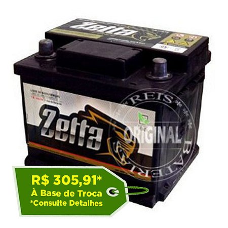 Bateria Zetta 45Ah - Z45D - Fabricação Moura - Selada