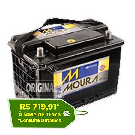 Bateria Moura 75Ah – M75LX ( Cx. Alta ) – Original de Montadora