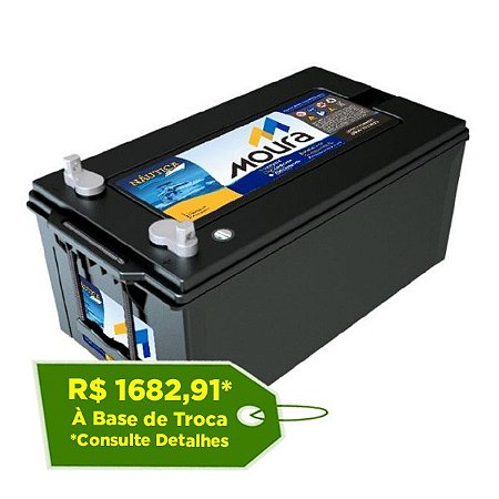 Bateria Náutica Moura 220Ah 12mb220 | Reis Baterias para Barcos - Reis  Baterias: Pague em 10X SEM JUROS